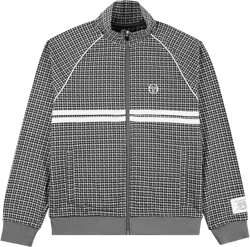 Sergio Tacchini Men's Dallas Houndstooth Track Jacket- Black Beauty at Amazon Men’s Clothing store