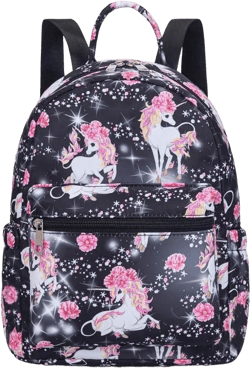 YiXiamo Mini Backpack Girls Water Resistant Small Backpack Purse Shoulder Bag for Womens Adult School Travel Unicorn