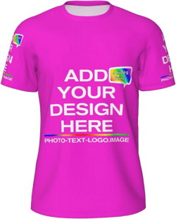 Generic Men's Custom t Shirts Design Your Own Customized Personalized Mesh Tshirt Lightweight Short Sleeve 6X-Large Dark Pink