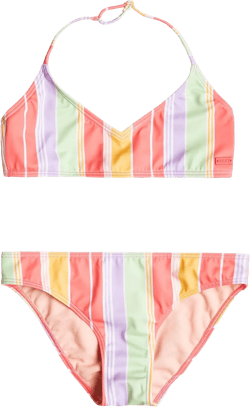 Roxy Girls' Ocean Treasure Tri Bra Swimsuit Set