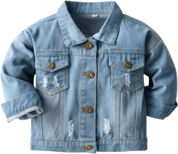 Baby and Toddler Girls Denim Jacket Button Down Jeans Coat 5T Blue