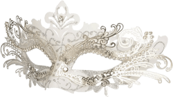 Hoshin Masquerade Mask, Mardi Gras Deecorations Venetian Masks for Womens (White) : Clothing, Shoes & Jewelry