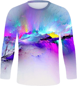 ITISME Graphic Plus Size Long Sleeve Men Trendy Designer 3D Printed Funny T Shirts Crewneck Slim Fit Casual Hipster Tees Tops 3X-Large #26