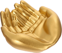 Dish Adornment Case Design Hands Rings Necklace Girls Ring Tray Decor Ball Stand Dresser Desktop Earring Shape Buddha Hamsa Women Hand European Bar Holder Container Ear 12X10.5X4.5CM Golden