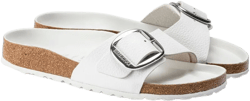 Madrid Big Buckle | Leather | White