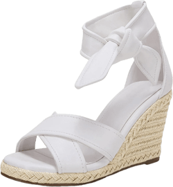 LAICIGO Women's Lace Up Espadrille Wedge Sandals Open Toe Platform Ankle Strap Summer Dress Shoes