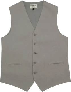 Tuxedo Park Linen 5 Button Vest 3X-Large Tall Grey