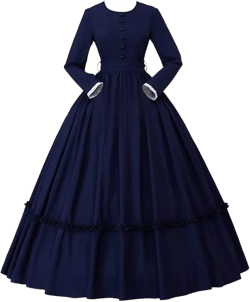 CosplayDiy Women's Civil War Dress Victorian Dickens Costume1860s Civil War Ball Gown Southern Belle Costume