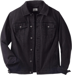 Liberty Blues by KingSize Men's Big & Tall Denim Jacket 3X-Large Tall Black Denim