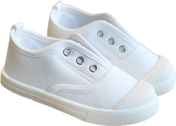 Children's Canvas Shoes Breathable Boys Girls Solid Flat Bottom Non Slip Shoes Indoor Toddler First Walking Shoes 9.5 Little Kid White