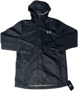 UNDER ARMOUR BLACK/GREY WINDBREAKER JACKET