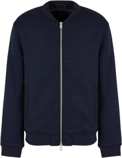 Armani Exchange Men's Quilted Polyester Bomber Lightweight Jacket XX-Large Navy