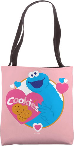 Sesame Street Cookie Monster Love Cookies Tote Bag