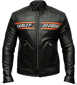 Mens Black Leather Jacket 100% Genuine Cowhide Leather Biker Jacket for Men 3X-Large Black