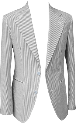 Mens Sear Sucker Blazer for Summer Beach Wedding Groomsmen Slim Fit Casual Tuxedo Striped Lightweight Jacket for Formal Party 34 Ivory