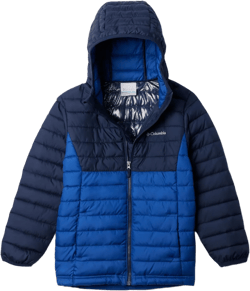 Columbia boys Powder Lite Ii Hooded Jacket Mountain Blue/Collegiate Navy X-Large