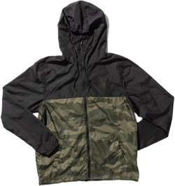 100 Miles Black Forest Camo Lightweight Windbreaker Jacket