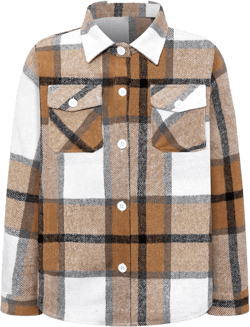 SANGTREE Boys & Mens Long Sleeve Button Down Flannel Shirt Jacket