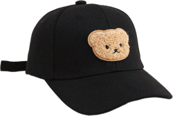 1pc Unisex Kids Teddy Bear Baseball Cap, Adjustable Strap, Breathable, Lightweight, Soft, Simple, Cute & Fun, Suitable For Daily Wear, Vacation, Outdoor Activities, Hiking, Playing, Gift