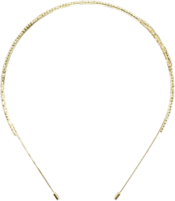 Gold Rose Cutout Flower Headband