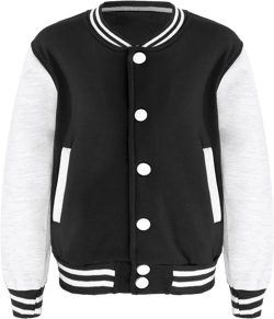 Kids Boys Varsity Jacket Letterman Jacket Baseball School College Jacket Long Sleeve Bomber Jacket Coats 11-12 Years Black