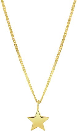 Dainty Star Necklace 18ct Yellow Gold Plated Silver