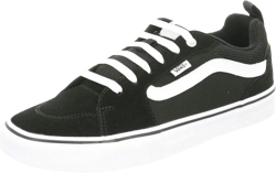 Vans Men's Sneaker Filmore Trainers 7.5 Black Suede Canvas Black White