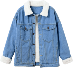 ZLSLZ Womens Winter Warm Loose Boyfriend Oversized Fleece Lining Denim Jean Parka Jacket Coat at Amazon Women's Coats Shop