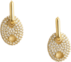 Pavé link earrings