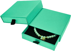 2 Pack Jewelry Gift Boxes Cardboard Jewelry Boxes, 4 x 4 x 1.4 Inch Small Gift Boxes for Jewelry Earrings Necklaces Handmade Bangles Bracelets (Light Blue)