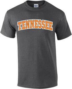 Mens Tennessee Tshirt Tennessee Orange and White Football Sports TN Team Color Short Sleeve T-Shirt Graphic Tee XX-Large Heather Grey