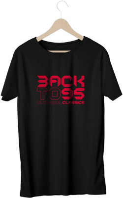 BackTo95 Logo Tee - Black/Red