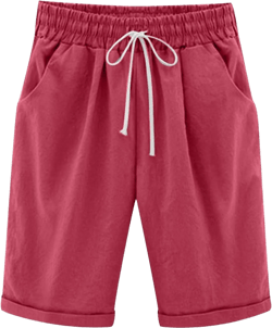 Rvidbe Workout Shorts Women's Novetly Print Stretchy Shorts Knee-Length Casual Bermuda Shorts Walking Hiking Shorts : Sports & Outdoors