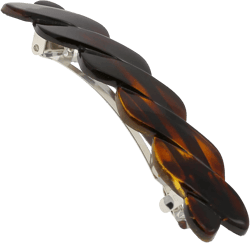 Camila Paris CP2427 French Hair Barrette Clip for Girls Braided, Tortoise Shell, Automatic Clasp, Strong Hold Grip Hair Clips for Women, No Slip Durable Styling Girls Hair Accessories, Made in France