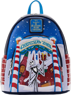 Loungefly x NBC Christmas Town Mini Backpack - Festive Frights and Holiday Delights!