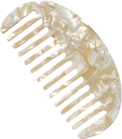 NUEAYMS Wide Tooth Hair Comb Marble Leopard Acetate Teeth Comb for Women Girls Anti-Static Detangling Hairbrush