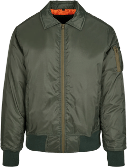 Build Your Brand Collar Bomber Jacket