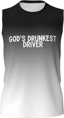 God's Drunkest Driver Men's Sleeveless Muscle Shirts,Singlet Vests Summer Running Tank Tops Athletic Undershirt, XX-Large Black