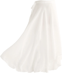 Women Ballet wrap Skirt Long Sheer Dance Skirts with Tie Waist Ballet Skirt Chiffon Wrap Dance Skirt for Women Girls 7 White