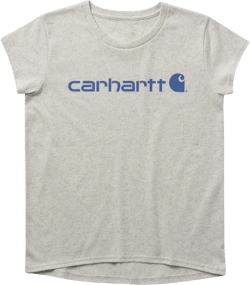 Carhartt Girls' Short-Sleeve Crewneck Core Logo T-Shirt