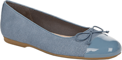 Dr. Scholl's Shoes Women's Wexley Bow Ballet Flat 8.5 Oxide Blue