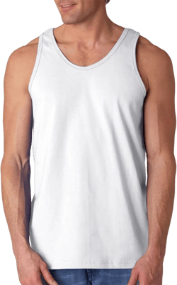 Gildan Adult Sleeveless Cotton Tank Top, White