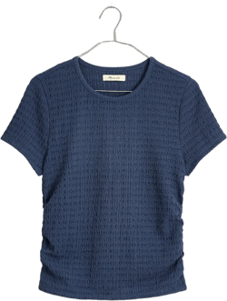 Ruched Crewneck Tee