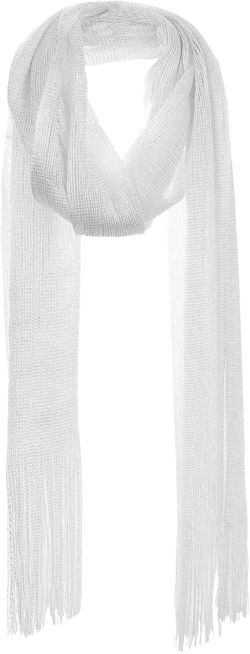echomerx Shawls and Wraps Shimmer and Shine Scarves for Women Evening Dresses, Wedding, Prom Scarf White