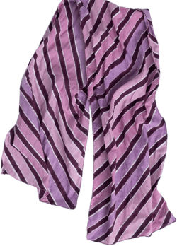 Scarf - Wallpaper Stripe Skinny Dahlia