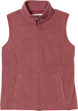 Amazon Essentials Women's Classic-Fit Sleeveless Polar Soft Fleece Vest (Available in Plus Size) Recycled Polyester Burgundy Heather Large