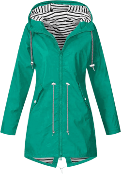 cllios Women Water Resistant Rain Jacket Waterproof Windbreaker Plus Size Lightweight Hooded Raincoat Packable Travel Jacket : Clothing, Shoes & Jewelry