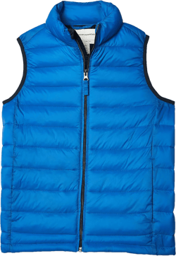 Amazon Essentials Boys and Toddlers' Lightweight Water-Resistant Packable Hooded Puffer Vest X-Large Cobalt Blue