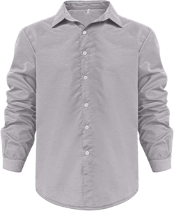 Men Linen Button Down Dress Shirts Casual Long Sleeve Cotton Beach T Shirts Stand Collar Solid Summer Yoga Tops 5X-Large Grey