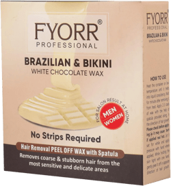 Painless Brazilian Bikini White Chocolate Katori Peel Off Hair Removal Wax For Sensitive Areas (80Gram) 2.82 Ounce (Pack of 1)